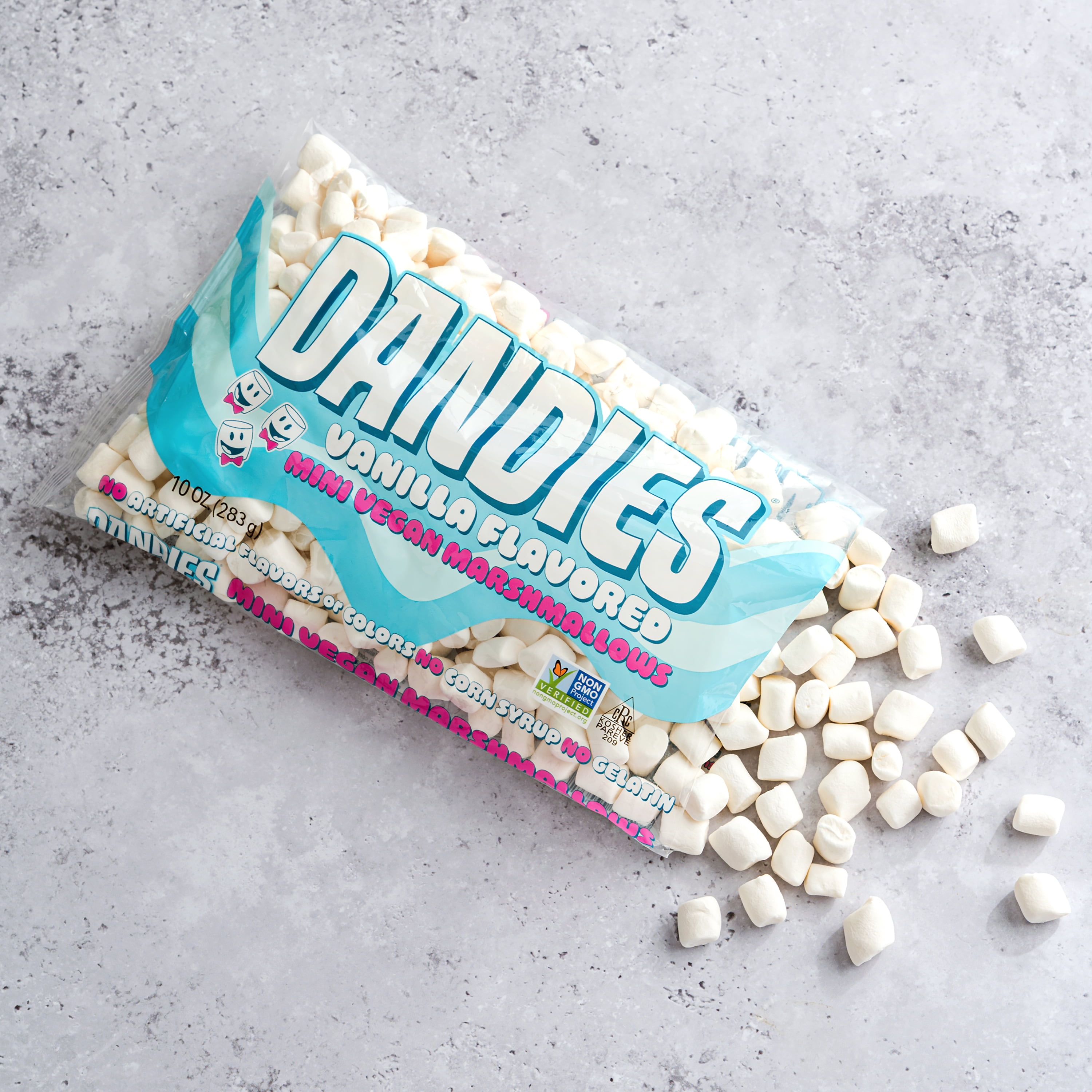 (2 pack) Dandies Vegan Mini Marshmallows, Vanilla Flavor, 10 oz Bag, Gelatin Free, Gluten Free, Kosher