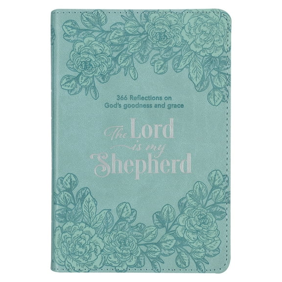 Pre-Owned The Lord Is My Shepherd Devotional, 366 Reflections on God's Goodness and Grace, Teal Faux Leather (Leather Bound) 1776370902 9781776370900