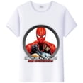 thumbnail image 1 of Camiseta de dibujos animados de Marvel para niños, ropa de amigos de Spiderman, blusa estética para mujer, camiseta blanca de manga corta, camisetas Harajuku xuanjing  unisex, 1 of 2