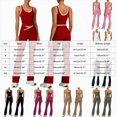 thumbnail image 3 of KPOPLK 2 Piece Workout Sets for Women High Waist Yoga Flare Legging with Color Block Sport Tank Tops for Athletic Gym Outfits Navy XXL, 3 of 8