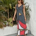 thumbnail image 6 of The Circus Dress Summer Street Style Bohemia Long Dresses Female Sleeveless Printed Maxi Dress, 6 of 9