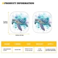 thumbnail image 6 of Binienty Sea Turtle Car Sun Shade for Windshield Foldable Sunshade Front Window Cover Sun Visor Heat and UV Rays That Keeps Vehicle Cool Universal Vehicle Accessories 28.5 x 25.5 inches, 6 of 6