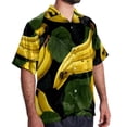 thumbnail image 2 of Banana Men's Button Down Spread Collar Casual Printed Short Sleeve Summer Beach Unisex Shirts, 2 of 6