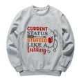 thumbnail image 5 of Lenago Women Thanksgiving Day Printed Pullover O-Neck Long Sleeve Blouse Tops Sweatshirt, 5 of 8