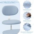 thumbnail image 4 of Pinmoco Cross Leg Office Chair, Wide Swivel Adhd Chair with Back Support, Height Adjustable for Criss Cross Sitting, Light Blue, 4 of 12