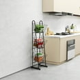 thumbnail image 2 of Greater 3-Tier Wire Fruit Basket for Kitchen, Fruit Bowl, Floor Stand Rack, Bread, Snack, Toiletries, Household Items, Fruit & Vegetable Storage Organizer for Bathroom Laundry Living Room, 2 of 8