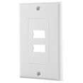 thumbnail image 1 of Ciglow Placa de Pared HDMI, HDMI de 2 Puertos enchapados con Placa Frontal de Ethernet Placa Frontal para TV de DVD de Cine en casa. EOTVIA  No, 1 of 7