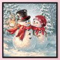 thumbnail image 3 of Cuadros Decorativos Bordado completo Navidad muñeco de nieve 3 hilos 11CT impreso punto de cruz algodón Kit DQrwqpou Nuevos Originales, 3 of 9