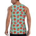 thumbnail image 6 of Rocae Hand Drawn Strawberry for Men's Workout Tank Top Men's Running Tank Top Dry Fit Athletic Workout Tank TopsX-Large, 6 of 9