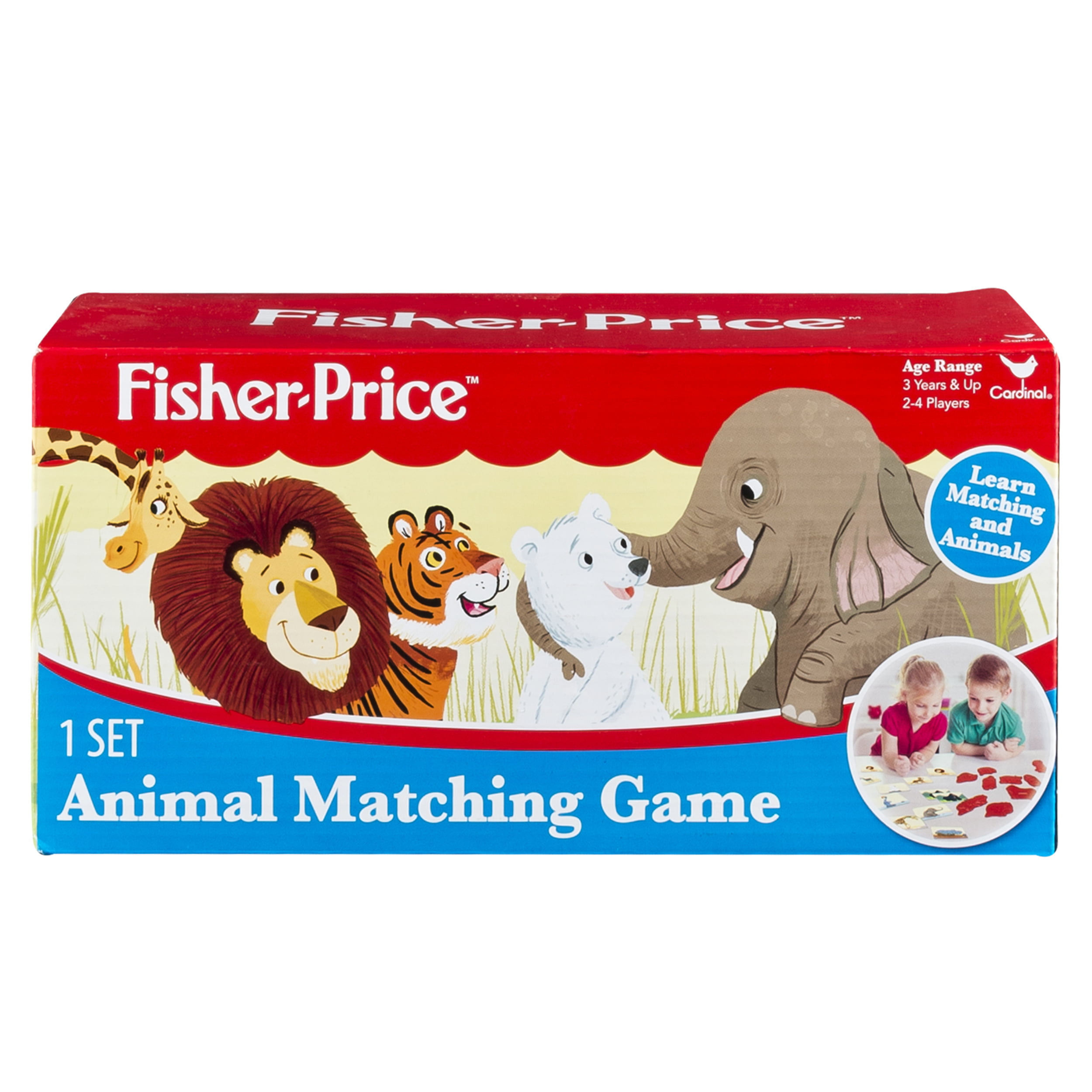Fisher Price Toddler Games Memory Match Animals Preschool Family Game Night 