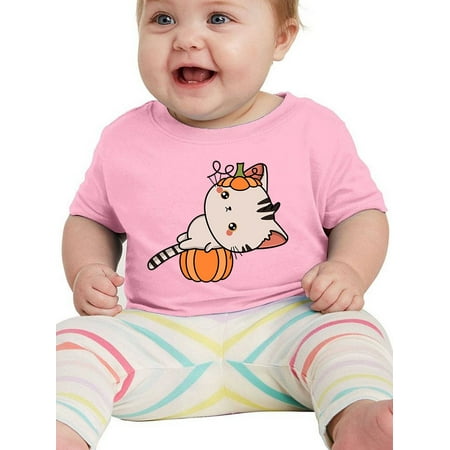 

Cute Kittyboo Pumpkin Costume. T-Shirt Infant -Image by Shutterstock 24 Months