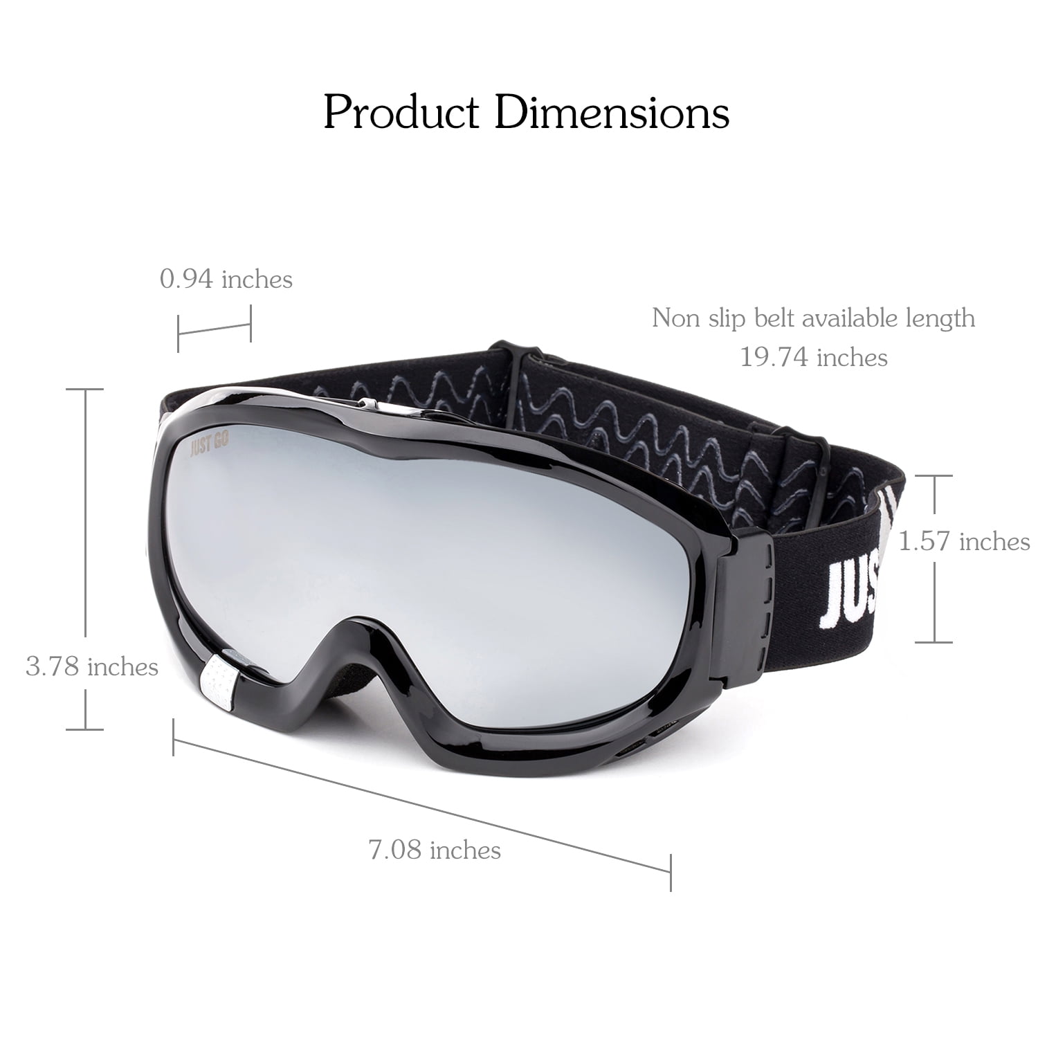 【福袋セール】 for Goggles Ski GO JUST Skiing Winter and Motorcycling EyeProtection