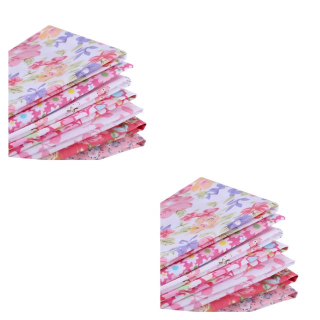 Paquete de 7 bolsas de tela de algodón Billuyoard estampado floral 25x25cm