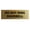 Brushed Gold, variant on Basic Do Not Ring Doorbell Sign (Black / Silver) - Small