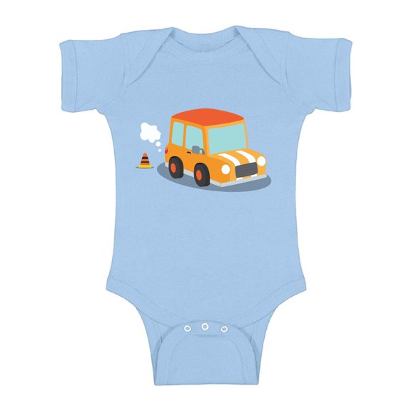 Baby Boy Shirts - Newborn 6M 1 Year 2 Year Old 18 Months - Car Short Sleeve Bodysuit