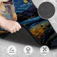 thumbnail image 3 of Zufioo Vintage Starry Sky Labrador A Print Car Floor Mats Four-piece Set, Car Interior Accessories - Corrosion-resistant, Non-Slip, Suitable for Cars, Trucks, Vans, 3 of 7