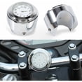 thumbnail image 4 of Motorcycle Handlebar Clock, Waterproof Aluminium Alloy, Universal Fit Easy Installation, Shockproof, Thermometer Compatible with 7/8", 1" Handlebar, High Quality, 4 of 5