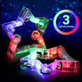 thumbnail image 2 of HAHADAXA 2 Pack Light Up Tambourines W/ 10 Metal Jingles, 3 Modes LED Flashing Musical Tambourine Handheld Percussion Instrument Glow Tambourine for Wedding Party Halloween Christmas Music St, 2 of 7