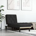 thumbnail image 1 of vidaXL Chaise Longue Black Velvet, 1 of 5
