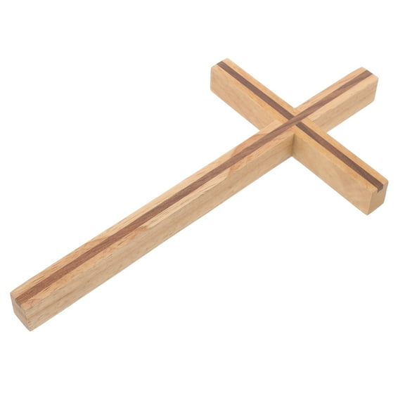 Retro Wall Cross Decor Made of Synthetic Material for Home Ornament in Multi Color Compact Size