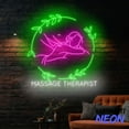 thumbnail image 4 of Handmadetneonsign Massage Therapist Neon Sign, Acupressure Massage Led Sign, Massage Body Spa Wall Art Decor 77562, 4 of 5