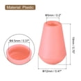 thumbnail image 2 of Unique Bargains 20Pack Plastic Cord Lock Bell End Stopper Cord End Lock Rope Fastener, Dark Pink, 2 of 5