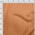 thumbnail image 3 of oneOone Silk Tabby Orange Fabric Conversational Moustache Sewing Material Print Fabric By The Yard 42 Inch Wide, 3 of 4