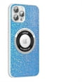 thumbnail image 1 of Jiahe Cover for iPhone 12, Compatible with MagSafe Case,Slim Shockproof Silicone Bling Glitter Full Cover Lens Protection Hard PC Case Cover, blue, 1 of 8