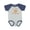 Baseball Heather and Navy, variant on My First Thanksgiving Plaid Pumpkin Boys or Girls Baby Bodysuit