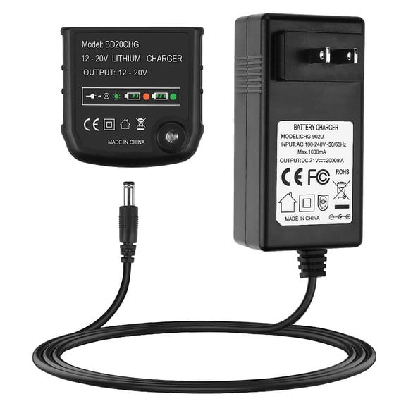 yotijay Replacement Battery Charger and Decker 14.4V- LBXR20