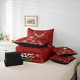 thumbnail image 6 of jejeloiu Christmas Tree Twin Bedding Sets 7-Piece,Marry Xmas Bedding Comforter Set,Jungle Animal Deer Sheet Sets For Girl Boy,Ultra Soft Room Decoration Reversible, 6 of 8