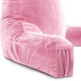 Husband Pillow Medium Pink, Backrest for Kids, Teens, Petite Adults