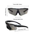 thumbnail image 2 of Gafas tácticas polarizadas para ciclismo y deportes extremos con 3 lentes intercambiables (amarillo, gris, transparente) - Protección UV400, resistentes a impactos y cómodas para uso prolongado., 2 of 6
