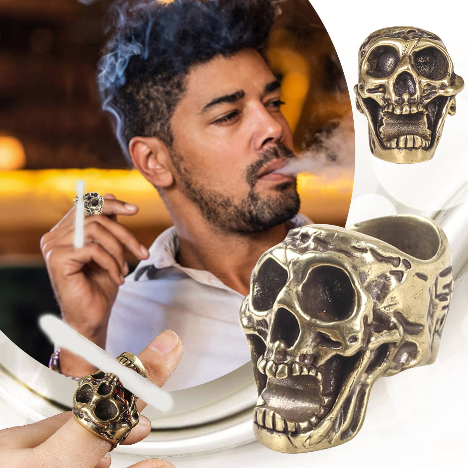 cigarette holder ring gaming BuleStore Smoking Holder Ring Cool Finger Holder Martinique