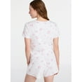 thumbnail image 4 of Joyspun Women’s Pointelle Knit Short Sleeve Sleepwear Tee, Sizes XS-3X, 4 of 6
