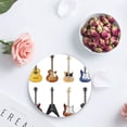 thumbnail image 4 of RYLABLUE Guitar Set of 8 Round Coaster for Drinks, Absorbent Ceramic Stone Coasters Cup Mat with Cork Base for Home Kitchen Room Coffee Table Bar Decor, 4 of 5
