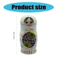 thumbnail image 5 of Matryoshka Russian Nesting Doll Set of 7 Handcrafted Wood Figurines Decors, 5 of 7