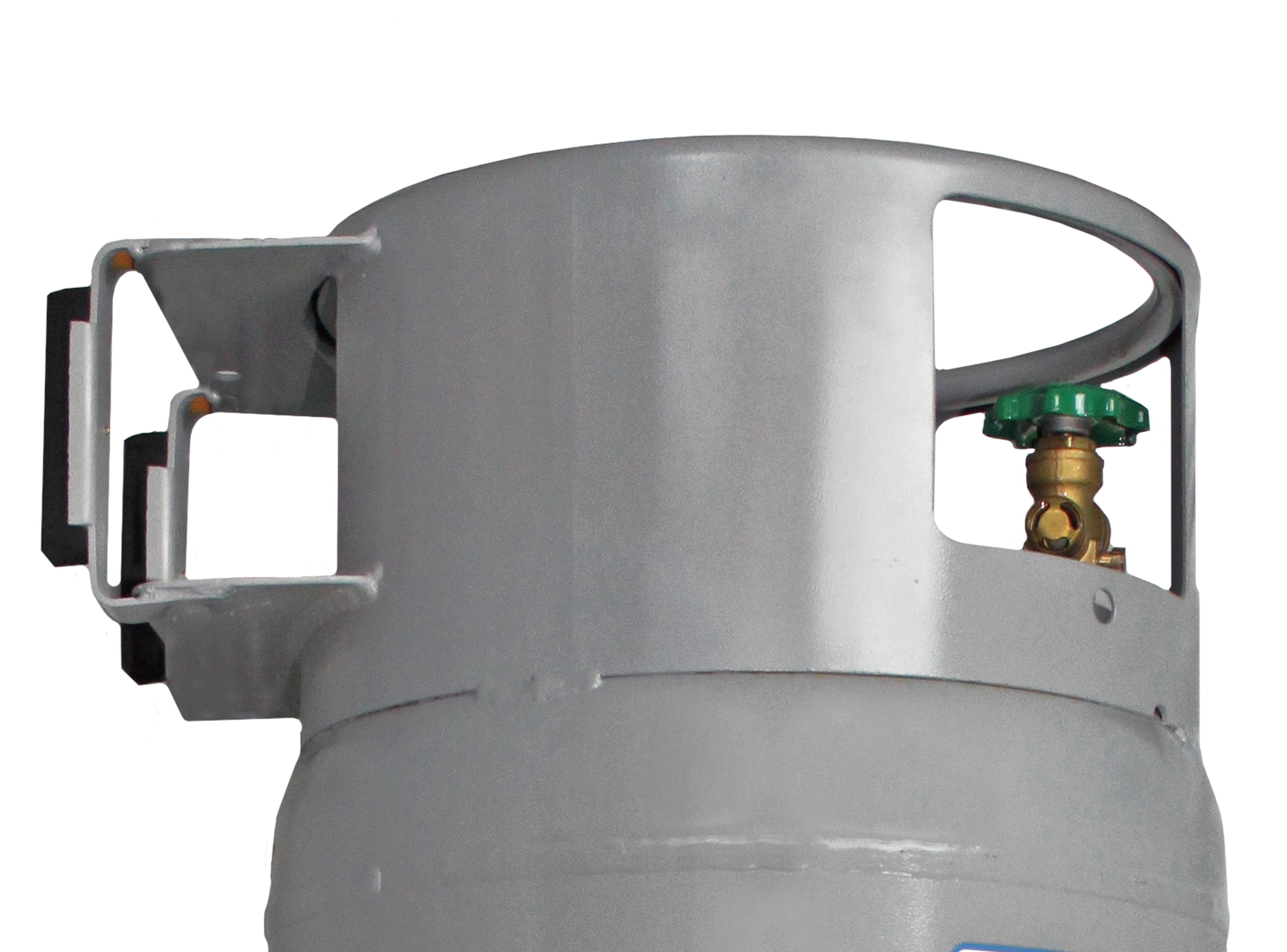 Flame King Horizontal and Vertical Propane Tank, LP Propane Cylinder with Dolly Cart Wheels, 100 lbs