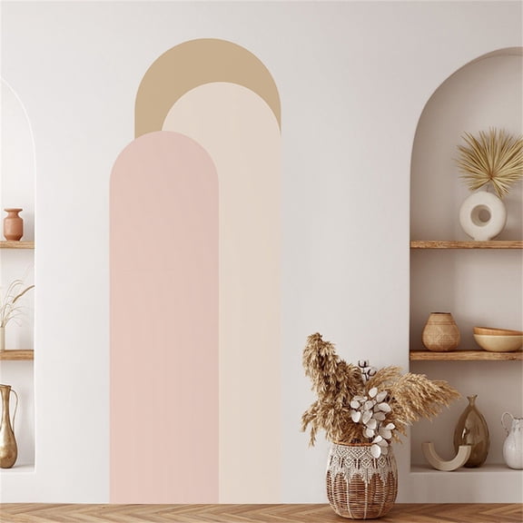 Goowood Boho Wall Decals Peel and Stick Arch Wall Stickers Geometric Line Art Wall Decor for Classroom Living Room Playroom Decoration