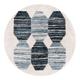 thumbnail image 3 of Unique Loom Aramis Collection Area Rug - Maxi (5' 3" Round Blue/Beige), 3 of 7
