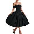 thumbnail image 2 of Women'S Off the Shoulder Cocktail Maxi Dress Sleeveless Casual A Line Elegant Flowy Formal Dresses, 2 of 9