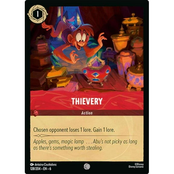 Disney Lorcana Azurite Sea Common Thievery #128