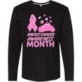 thumbnail image 3 of Inktastic Breast Cancer Awareness Month- October Long Sleeve T-Shirt, 3 of 5