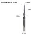 thumbnail image 3 of Scienceny Molino rebanador de acero de tungsteno recubierto, profesional, portátil, fábrica de negocios, fresado Manual de carpintería, accesorios de Kits y herramientas para tallar 0.75x20.5 mm Scienceny TO010134-07, 3 of 5