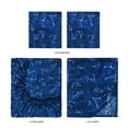 thumbnail image 6 of (4 pack) Your Zone Kids Soft Microfiber Sheet Set, Navy Blue Stars, Full, 4 Pieces, Easy Care, 6 of 14