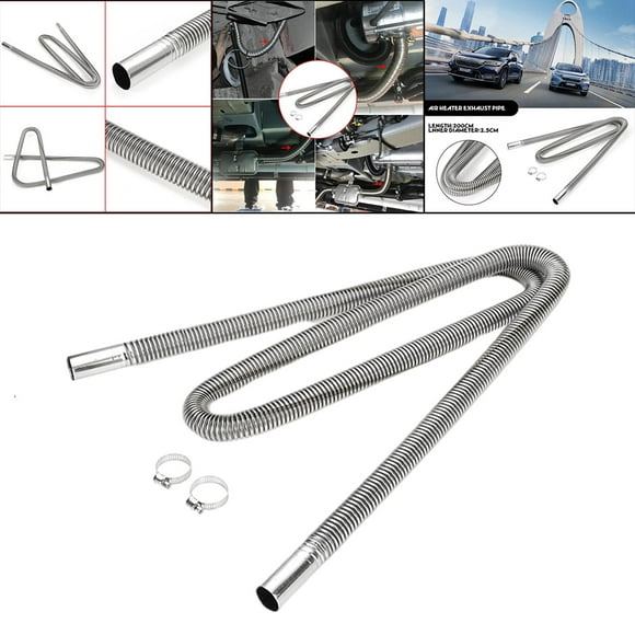 Car Heater Exhaust Pipe Automotive Parts with Clamps 200cm Exhaust Pipe Hose for