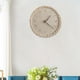 thumbnail image 4 of Reloj de pared silencioso de mimbre de 10,63 pulgadas, redondo, hecho a mano, estilo bohemio, para decoración del hogar. Inglés Digital, 4 of 6
