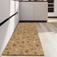 thumbnail image 4 of Brown Christmas Pattern Kitchen Rug Mat,Kitchen Runner Rugs Non Skid Washable,Decorative Kitchen Floor Mats for Kitchen,Sink,Laundry,17"X47", 4 of 5
