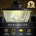 thumbnail image 5 of Homestock Southwestern Sanctuary Solar Hanging Chandelier - Outdoor Solar-Powered Chandelier With Southwestern Design, Elegant Lighting Solution For Patios And Gardens, 5 of 7