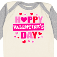 thumbnail image 4 of Inktastic Happy Valentine's Day with Hearts Boys or Girls Long Sleeve Baby Bodysuit, 4 of 5